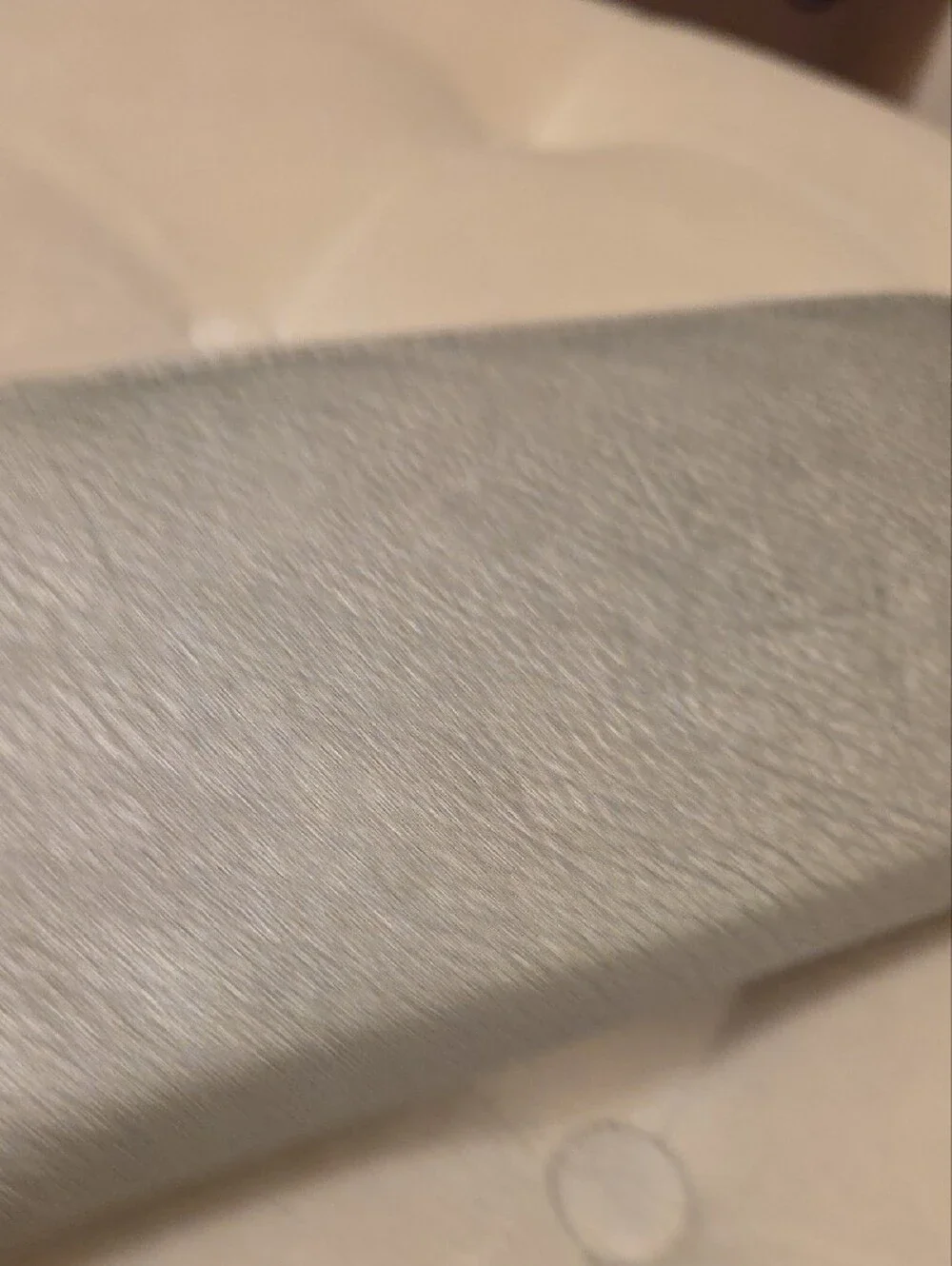 Michael Kors Silver-Gray Zip Around Wristlet Wallet with Gold MK Emblem